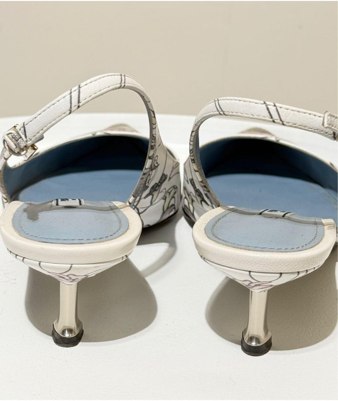 PRADA Мульти кожаные лодочки на низком каблуке, фото 4