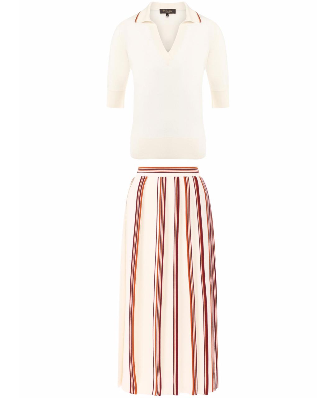 LORO PIANA Бежевый костюм с юбками, фото 1