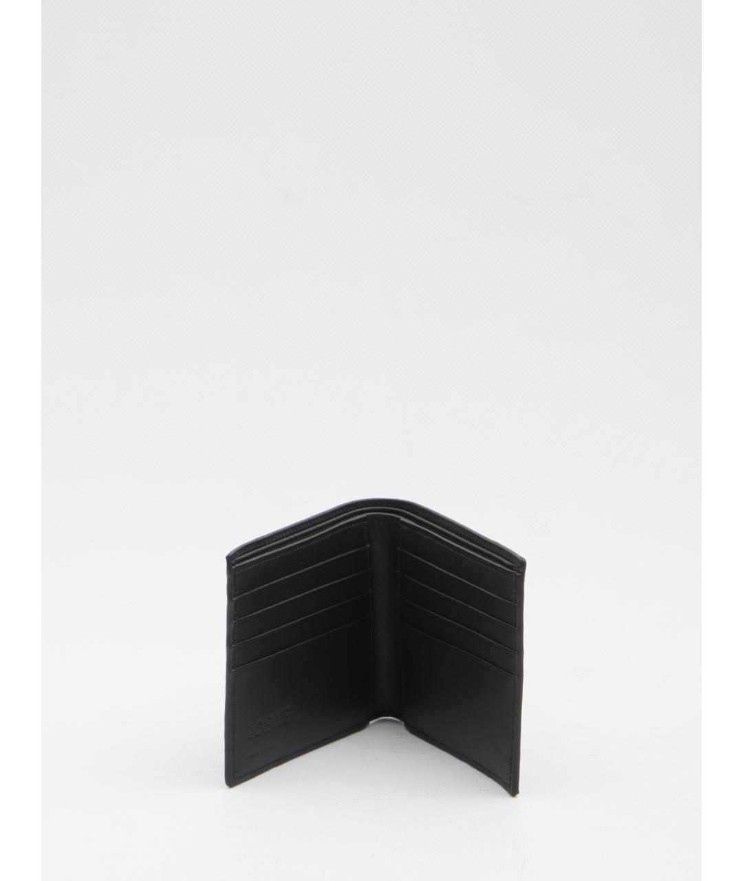 LOEWE Черный кожаный кошелек, фото 4