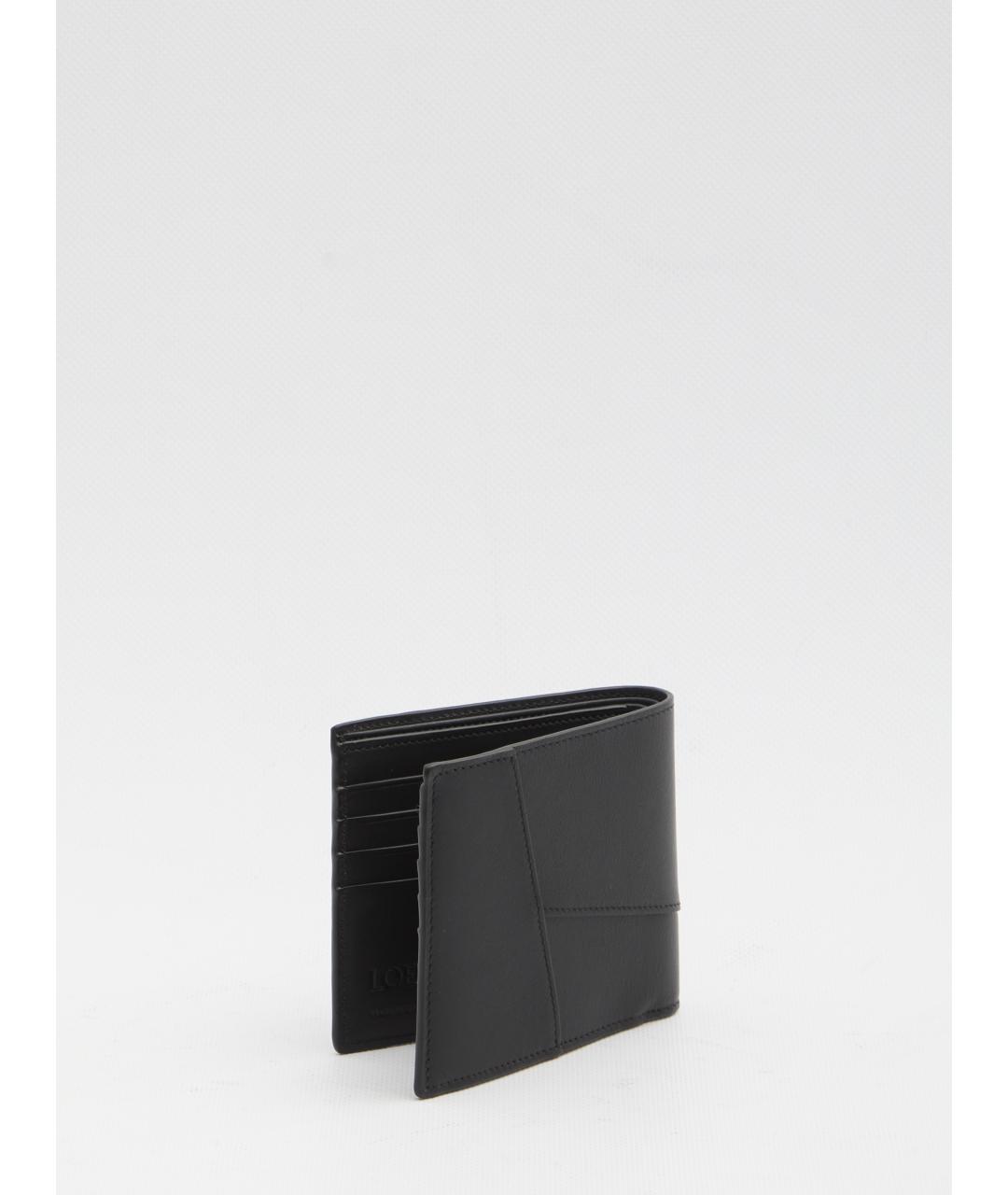 LOEWE Черный кожаный кошелек, фото 2