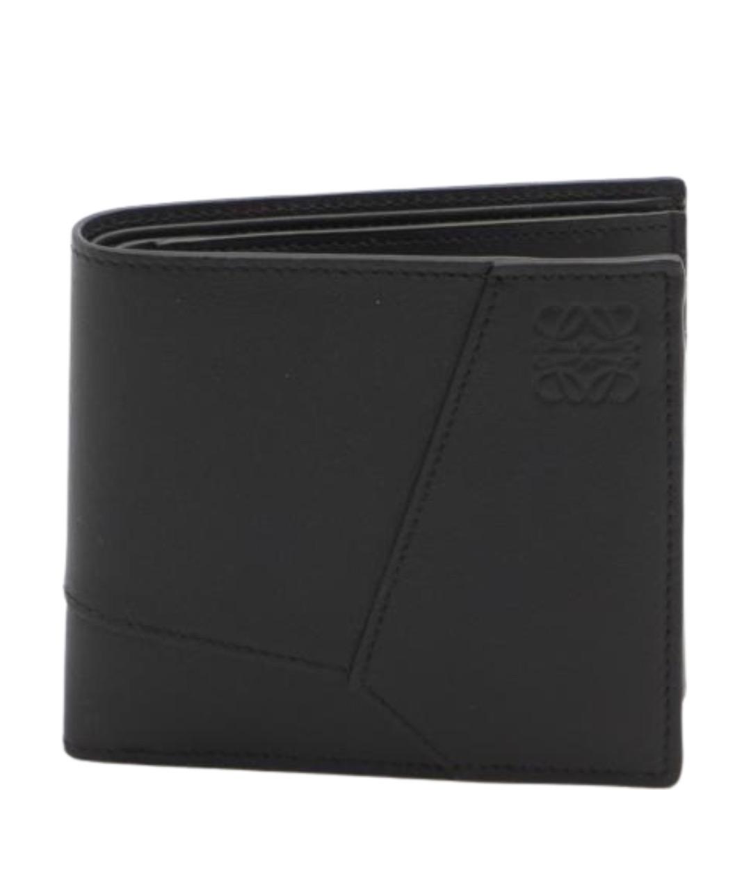 LOEWE Черный кожаный кошелек, фото 1