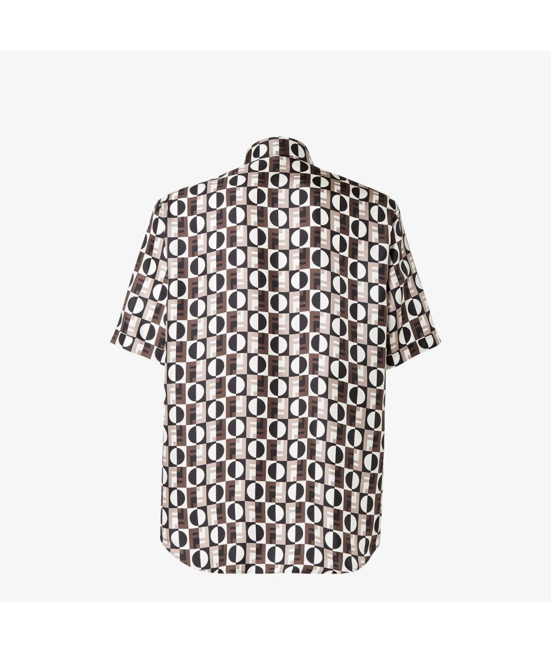 FENDI Мульти шелковая кэжуал рубашка, фото 2
