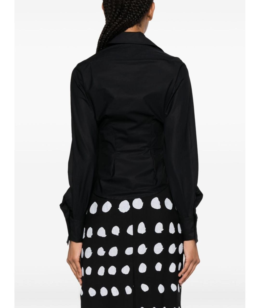 VIVIENNE WESTWOOD Черная хлопковая рубашка, фото 4