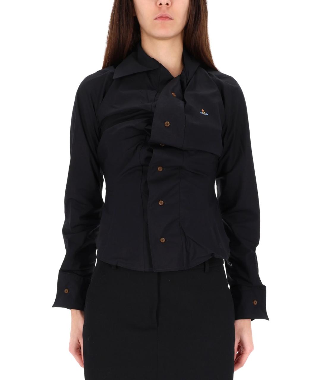 VIVIENNE WESTWOOD Черная хлопковая рубашка, фото 6