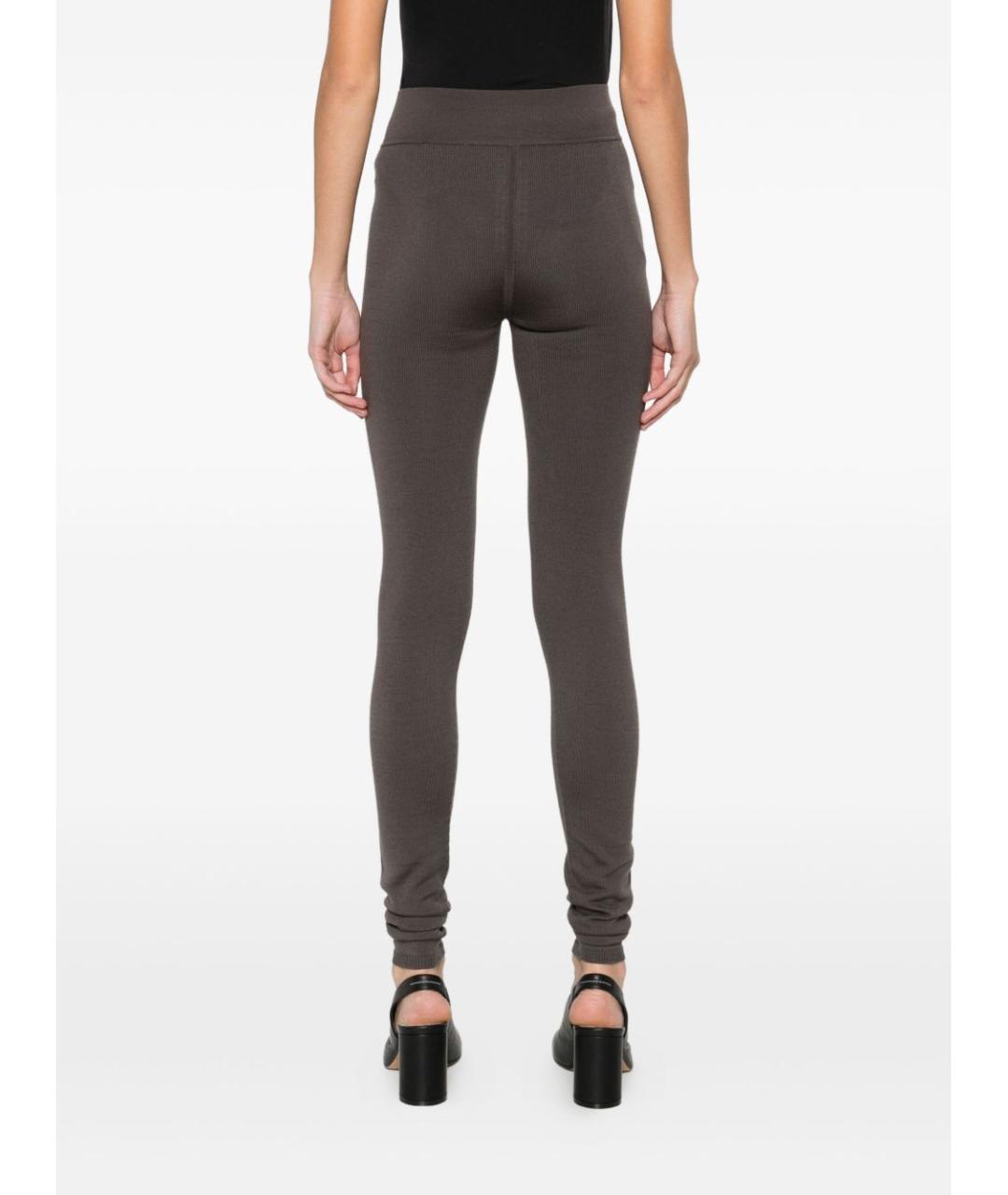 RICK OWENS Серые леггинсы и велосипедки, фото 3