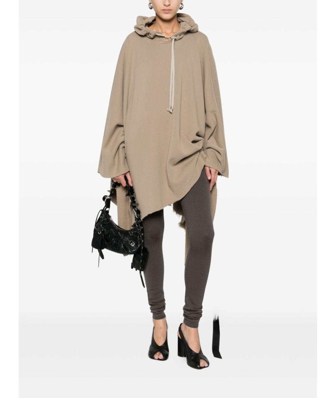 RICK OWENS Серые леггинсы и велосипедки, фото 2