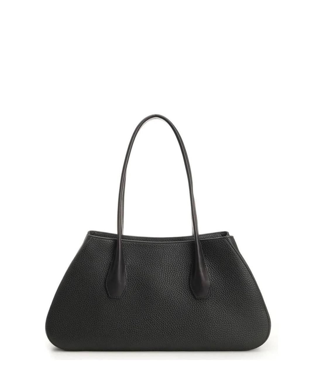 THE ROW Черная кожаная сумка тоут, фото 1