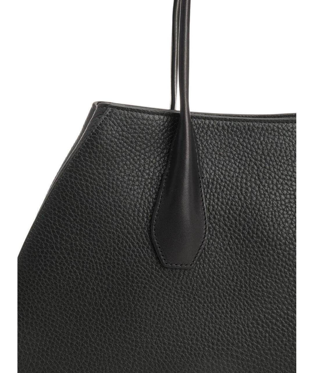 THE ROW Черная кожаная сумка тоут, фото 5