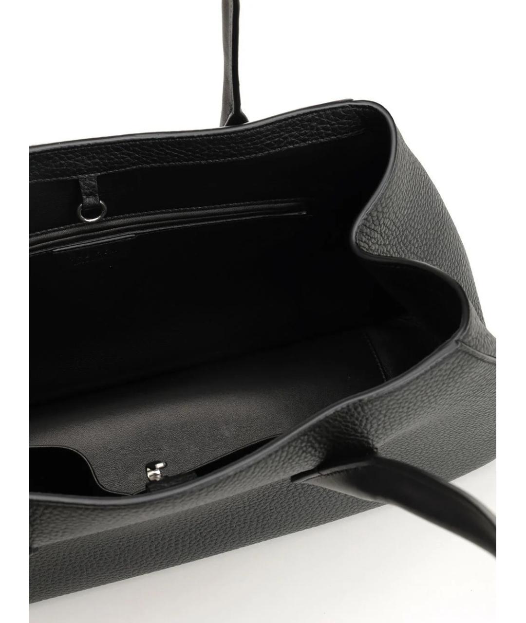 THE ROW Черная кожаная сумка тоут, фото 4