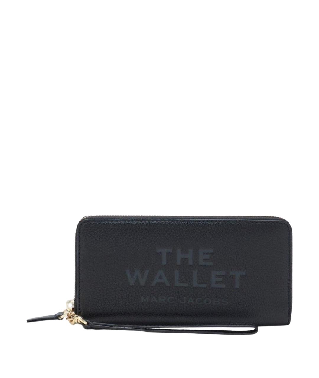 MARC JACOBS Черный кожаный кошелек, фото 1