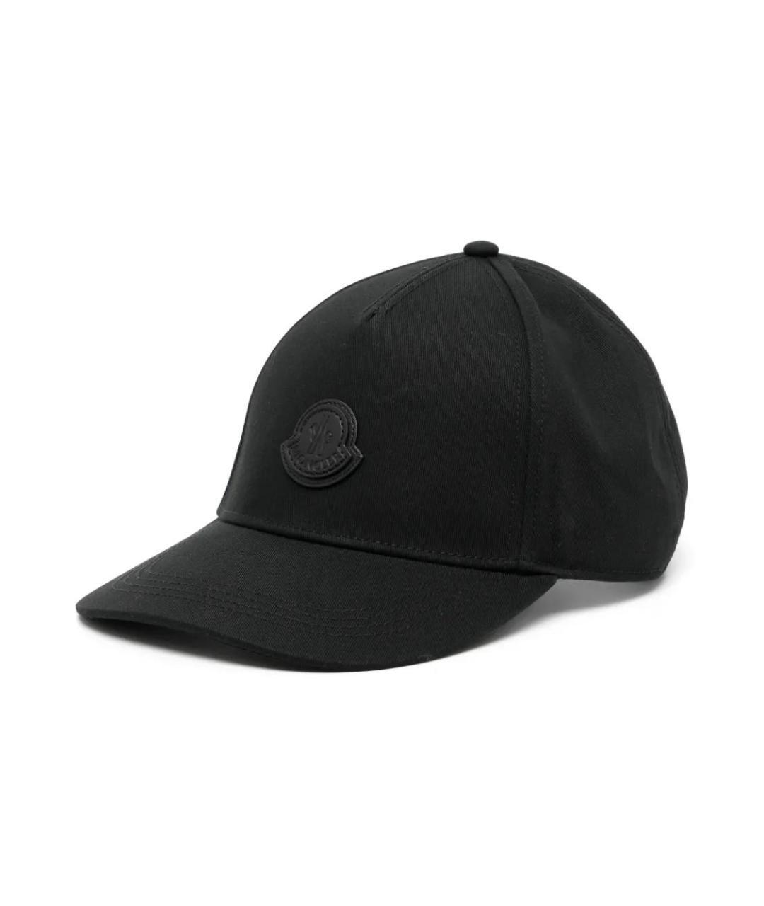 MONCLER Черная хлопковая кепка/бейсболка, фото 1