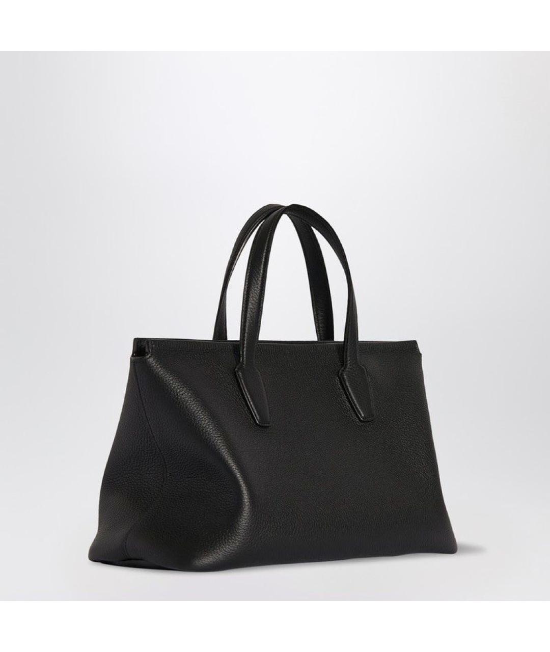 THE ROW Черная кожаная сумка тоут, фото 2