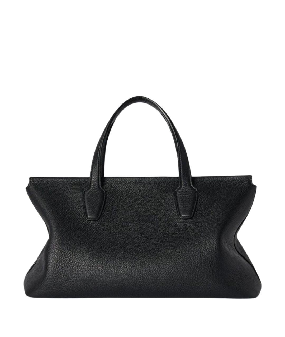 THE ROW Черная кожаная сумка тоут, фото 1