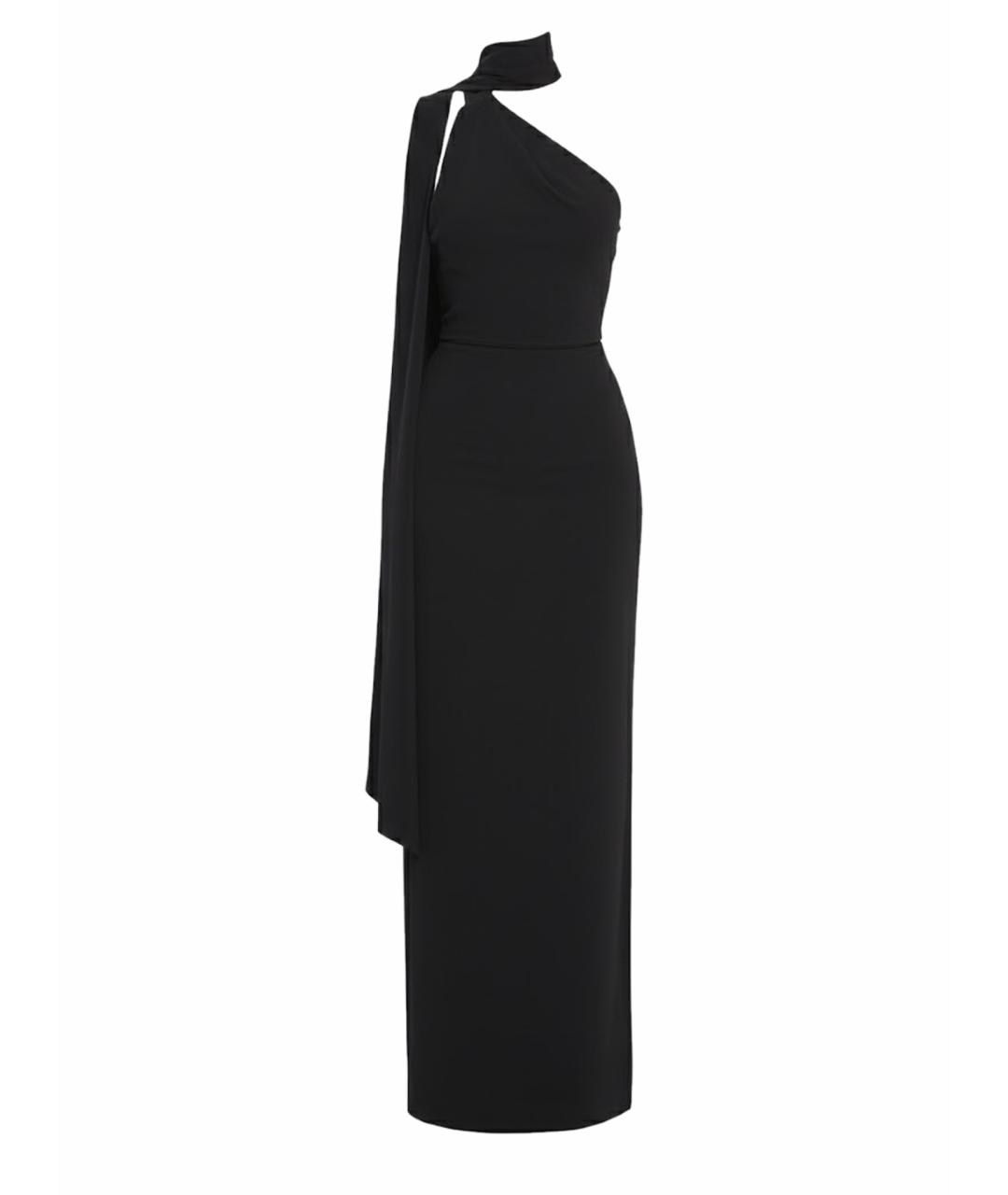 SOLACE LONDON Черное полиэстеровое вечернее платье, фото 1