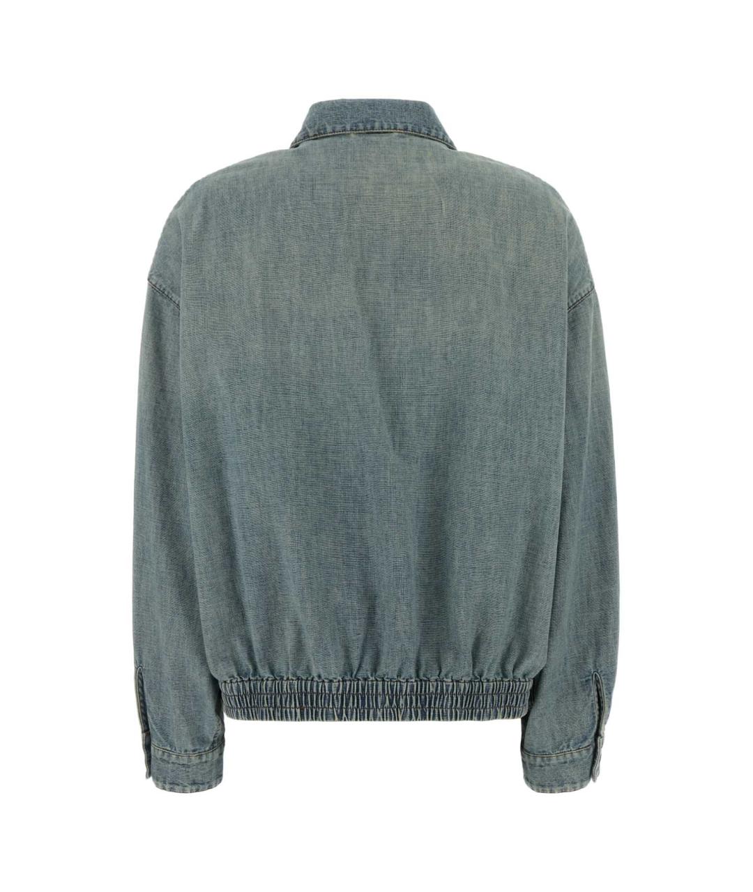 MIU MIU Синяя хлопковая куртка, фото 2