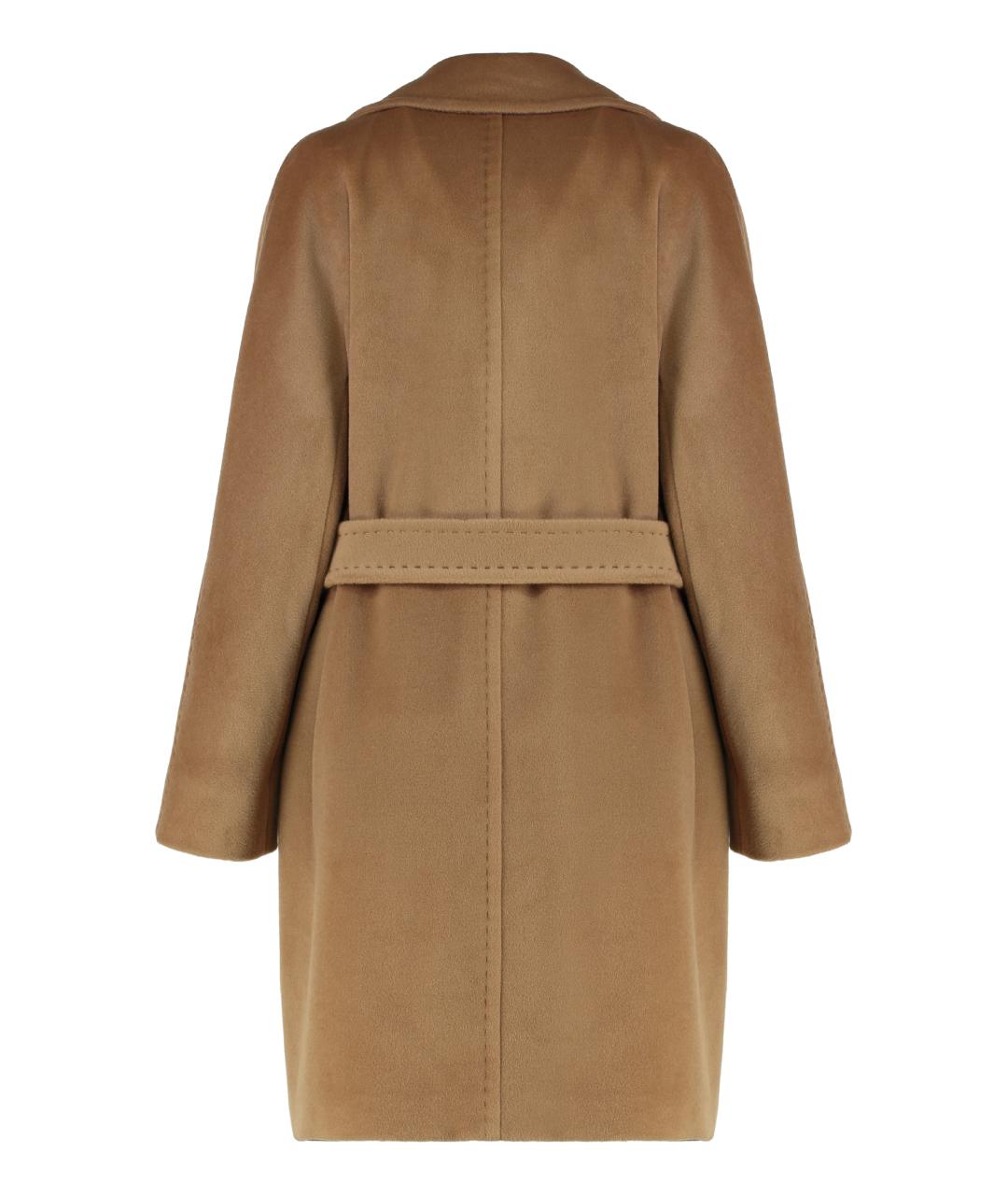 MAX MARA STUDIO Бежевое шерстяное пальто, фото 2