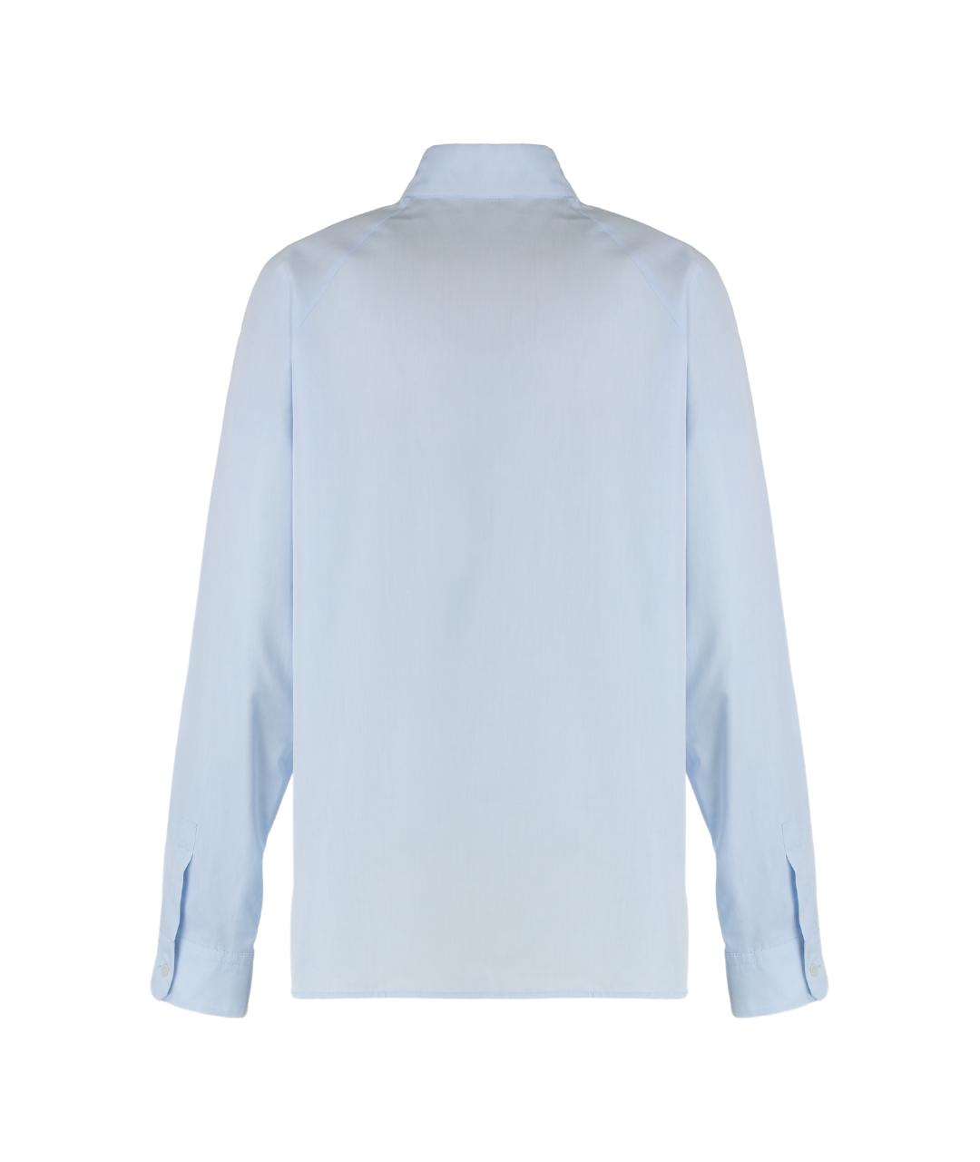 WEEKEND MAX MARA Голубая хлопковая рубашка, фото 2