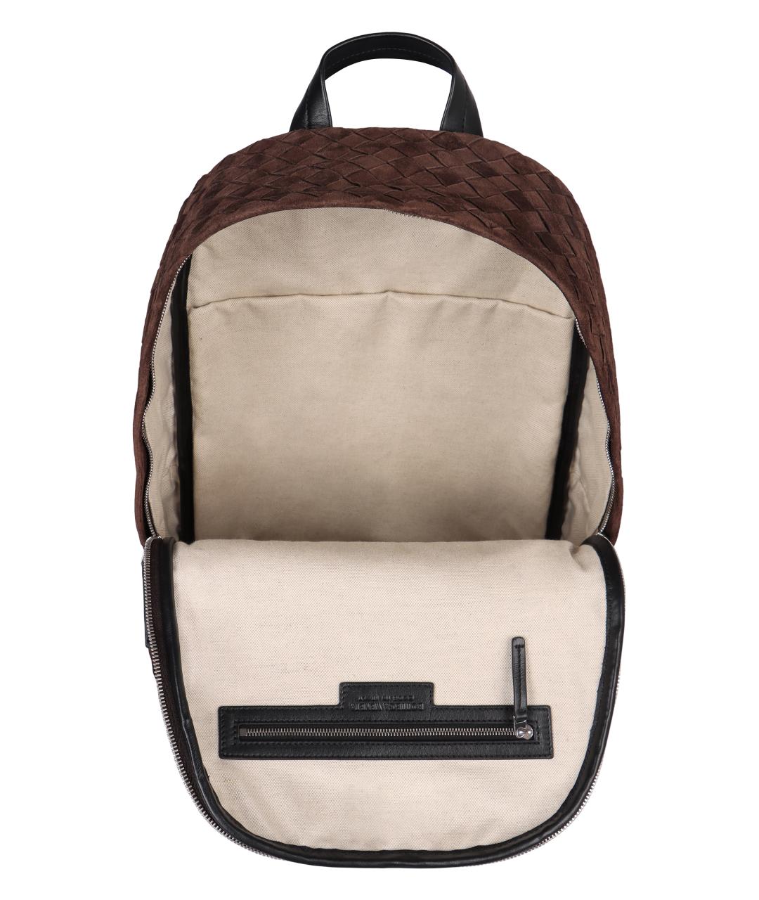 BOTTEGA VENETA Коричневый замшевый рюкзак, фото 5