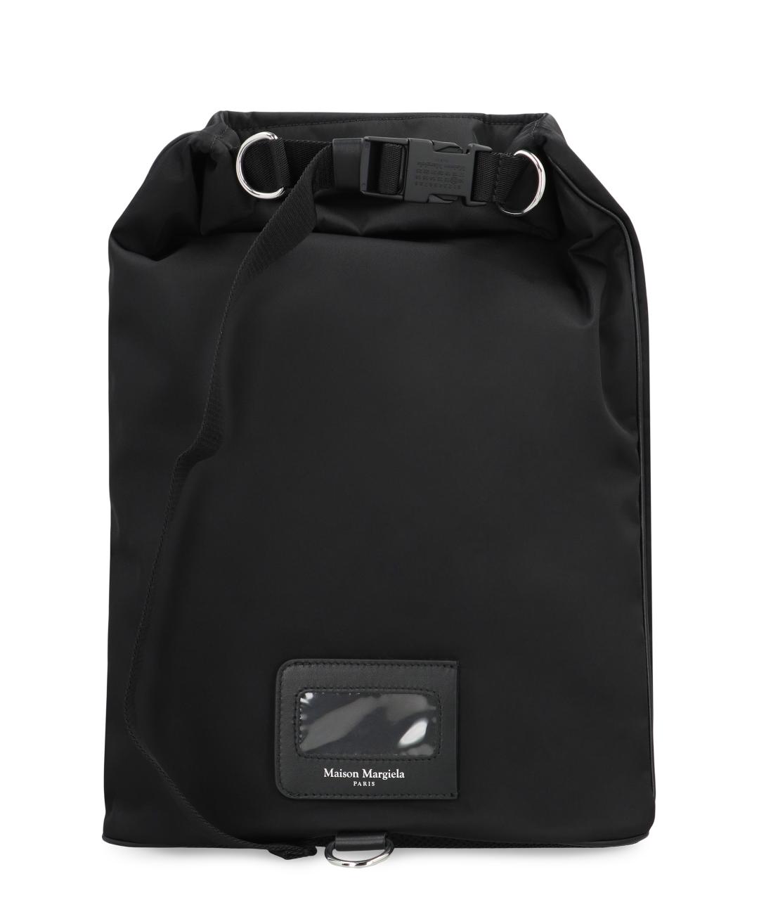 MAISON MARGIELA Черный синтетический рюкзак, фото 4