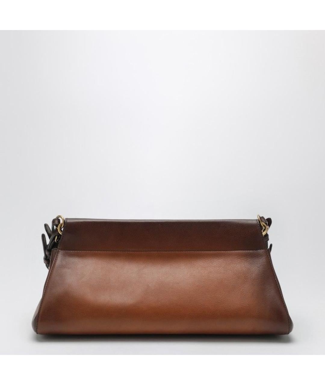 PRADA Коричневая кожаная сумка через плечо, фото 2