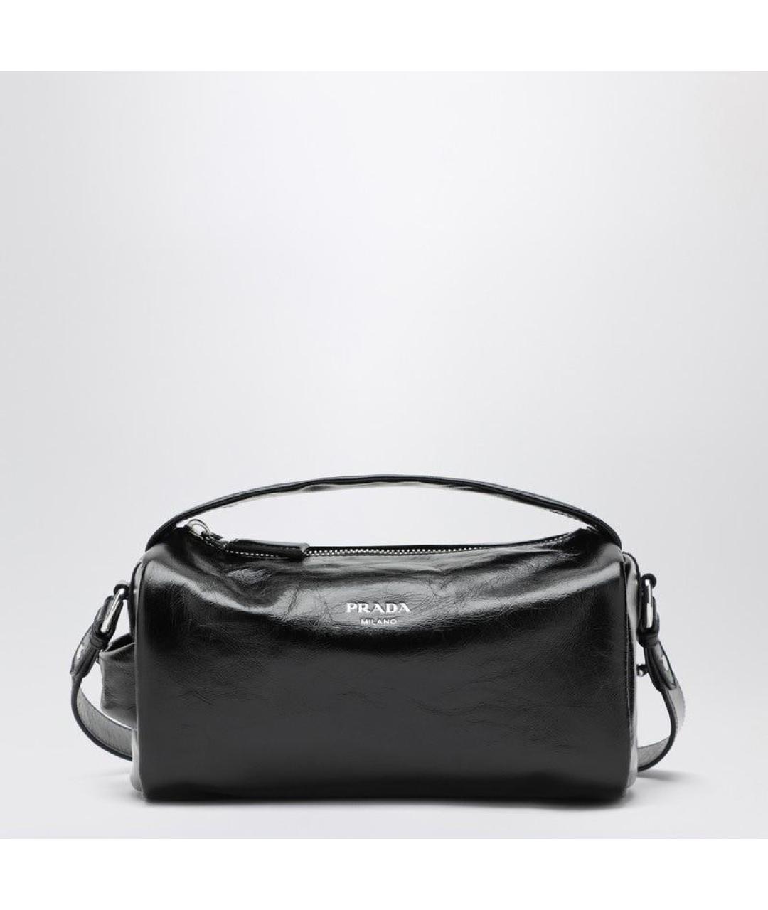 PRADA Черная кожаная сумка на плечо, фото 3