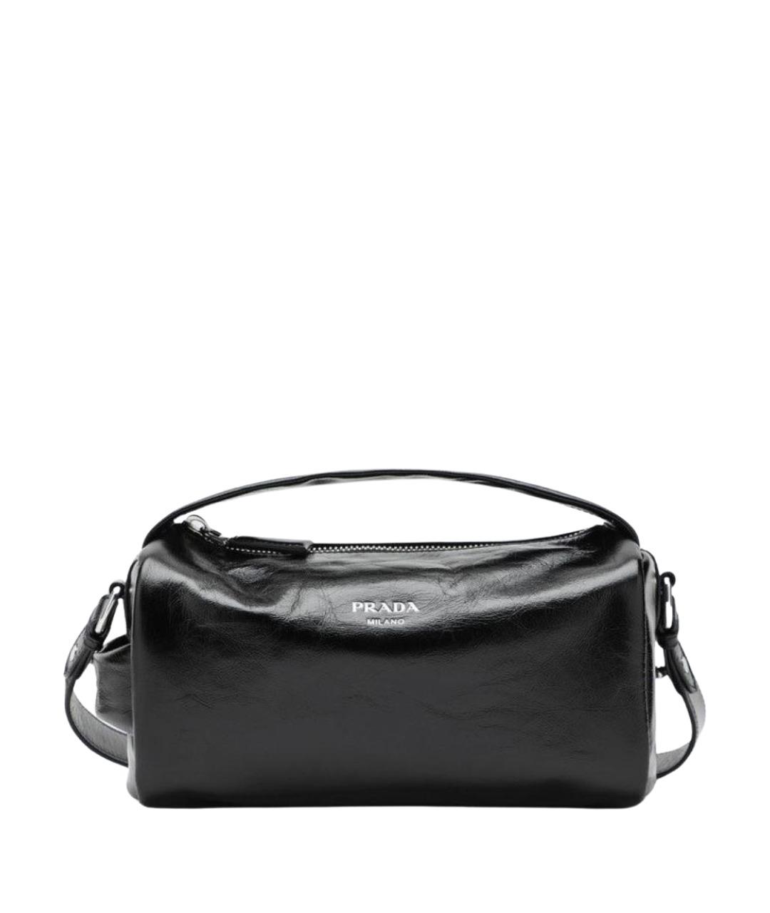 PRADA Черная кожаная сумка на плечо, фото 1