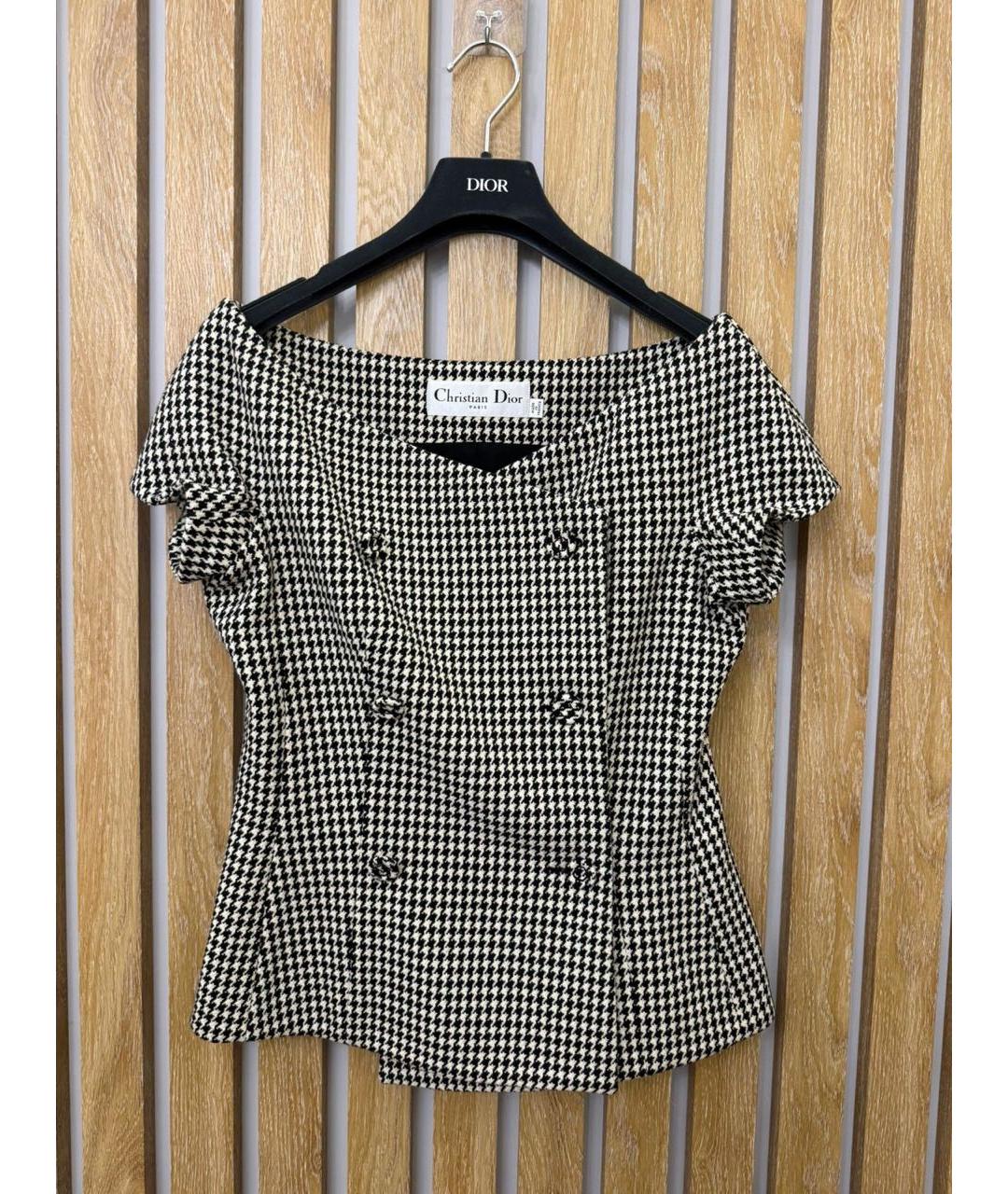 CHRISTIAN DIOR Бежевая шерстяная жилетка, фото 5