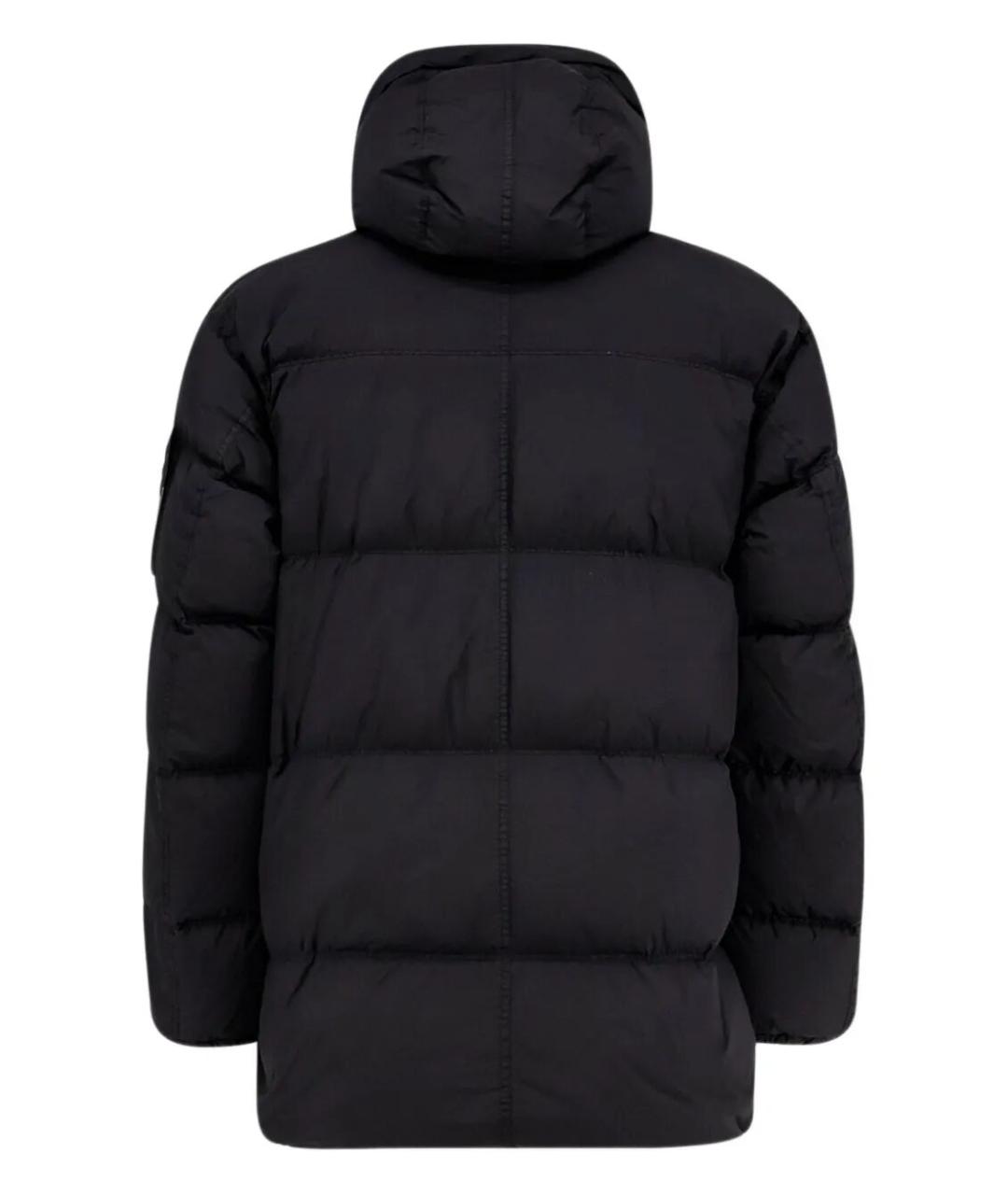 STONE ISLAND Черная полиамидовая куртка, фото 3