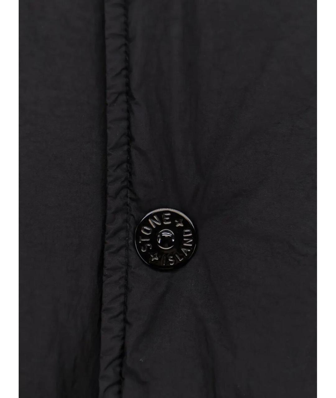 STONE ISLAND Черная полиамидовая куртка, фото 2