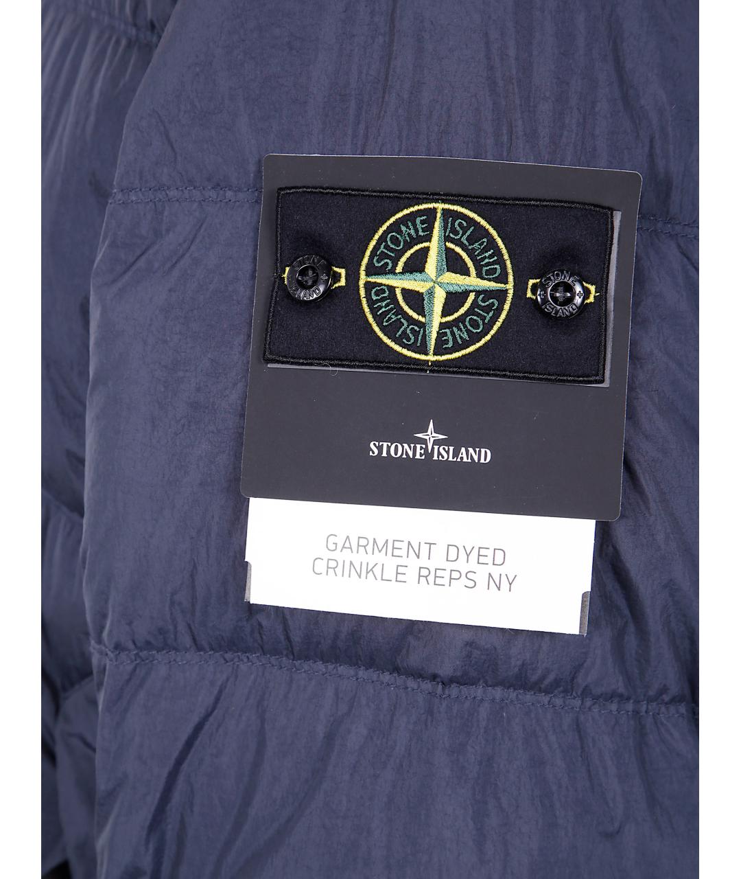 STONE ISLAND Синяя хлопковая куртка, фото 3