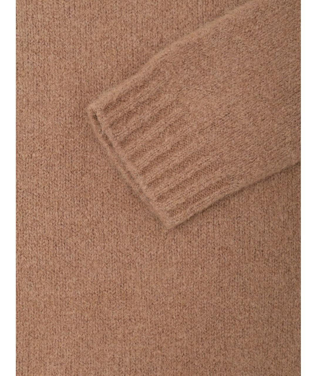 MAX MARA Бежевый шерстяной джемпер / свитер, фото 4