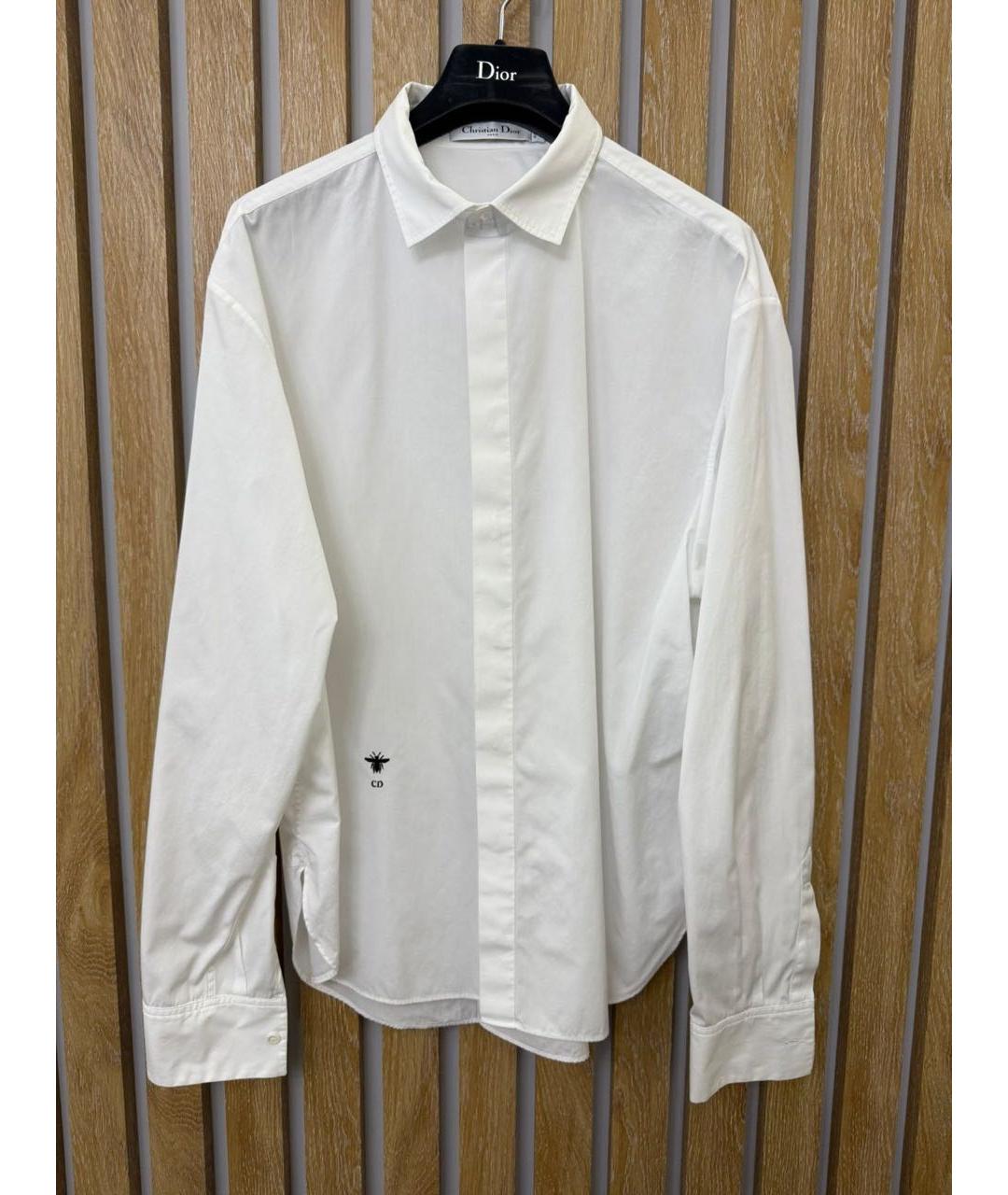CHRISTIAN DIOR Белая хлопковая рубашка, фото 4