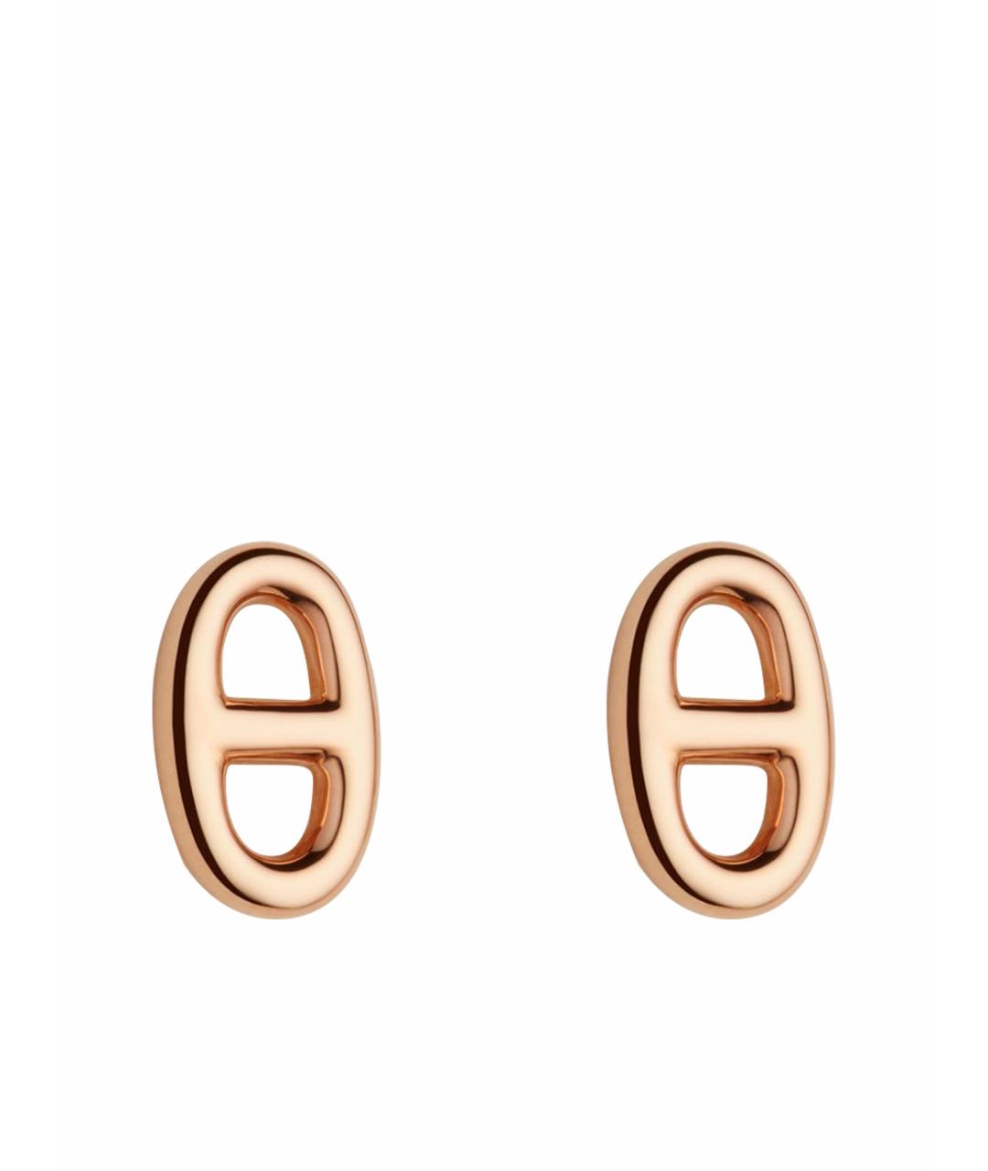 HERMES Золотые серьги из розового золота, фото 1
