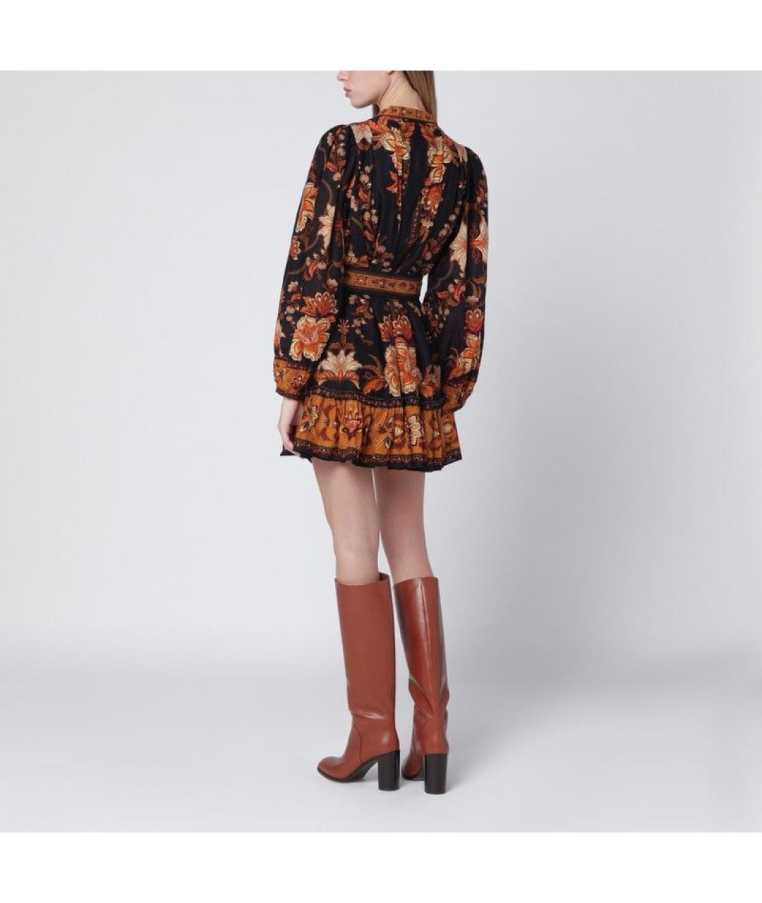 FARM RIO Черное хлопковое коктейльное платье, фото 2