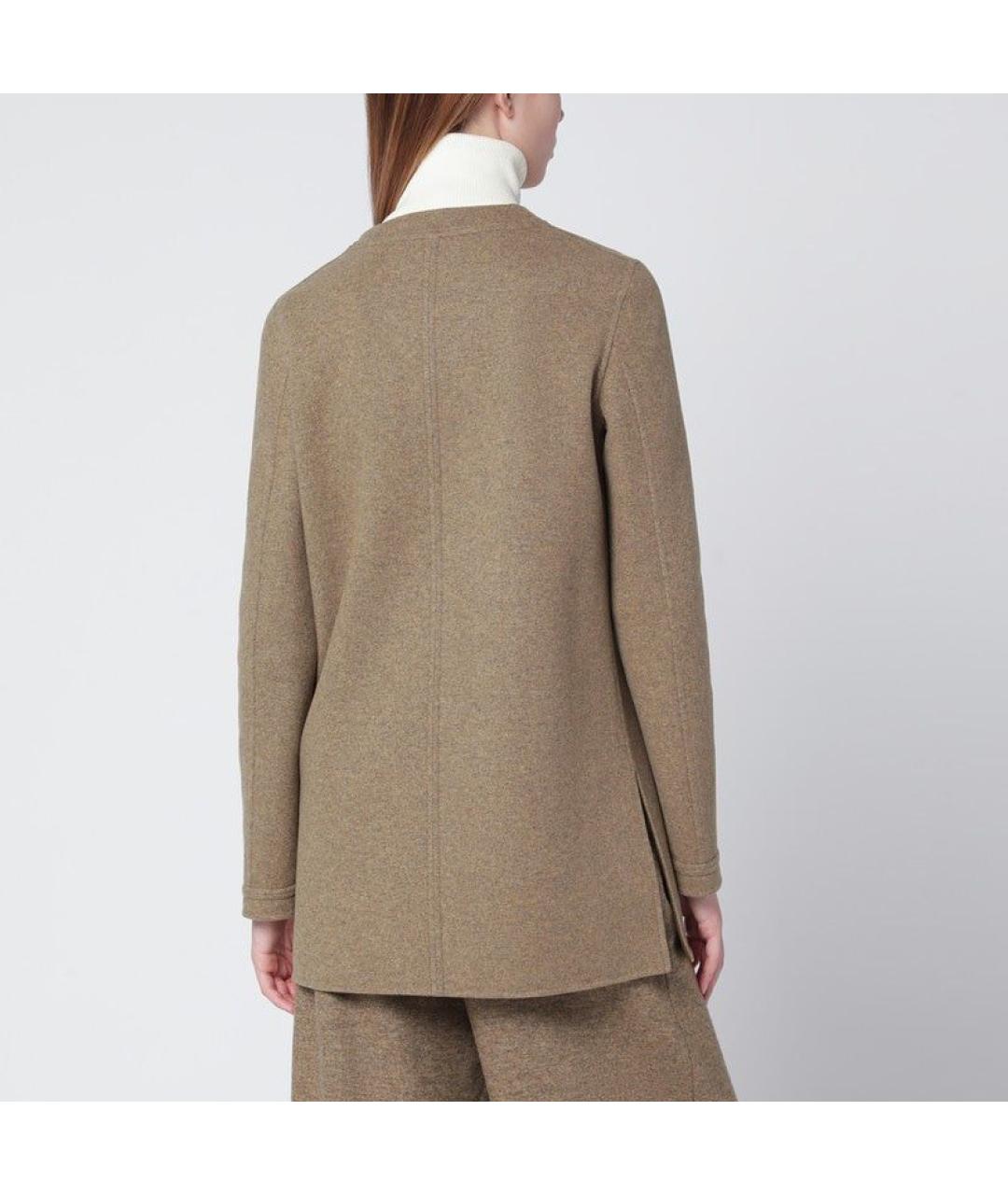 LORO PIANA Коричневое кашемировое пальто, фото 3