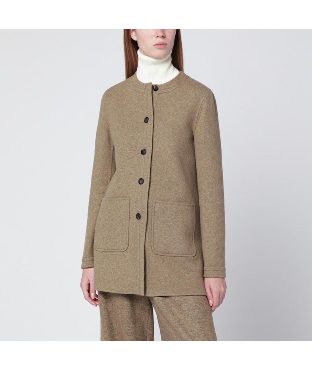 LORO PIANA Коричневое кашемировое пальто, фото 2