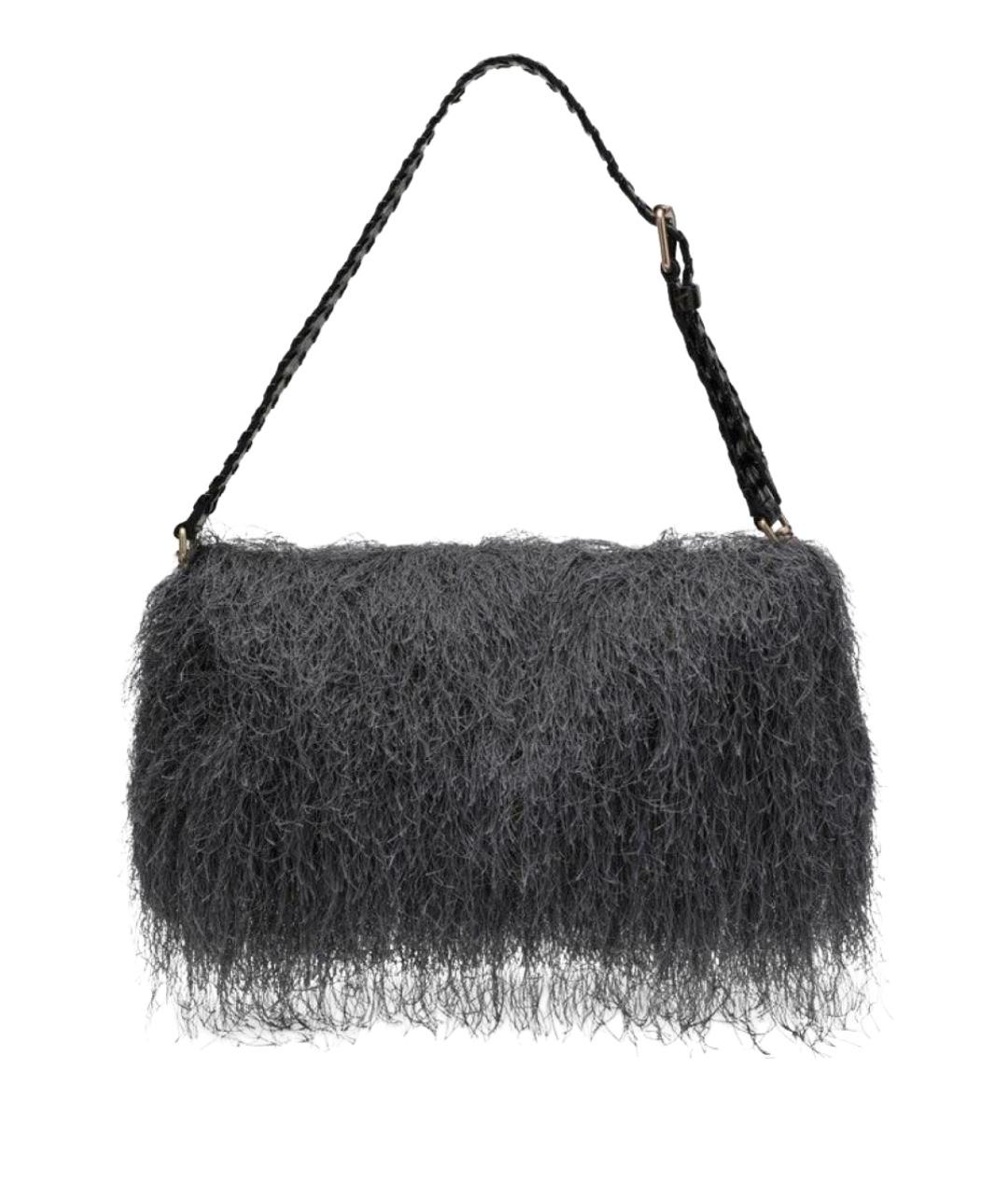 DRIES VAN NOTEN Серая синтетическая сумка через плечо, фото 1