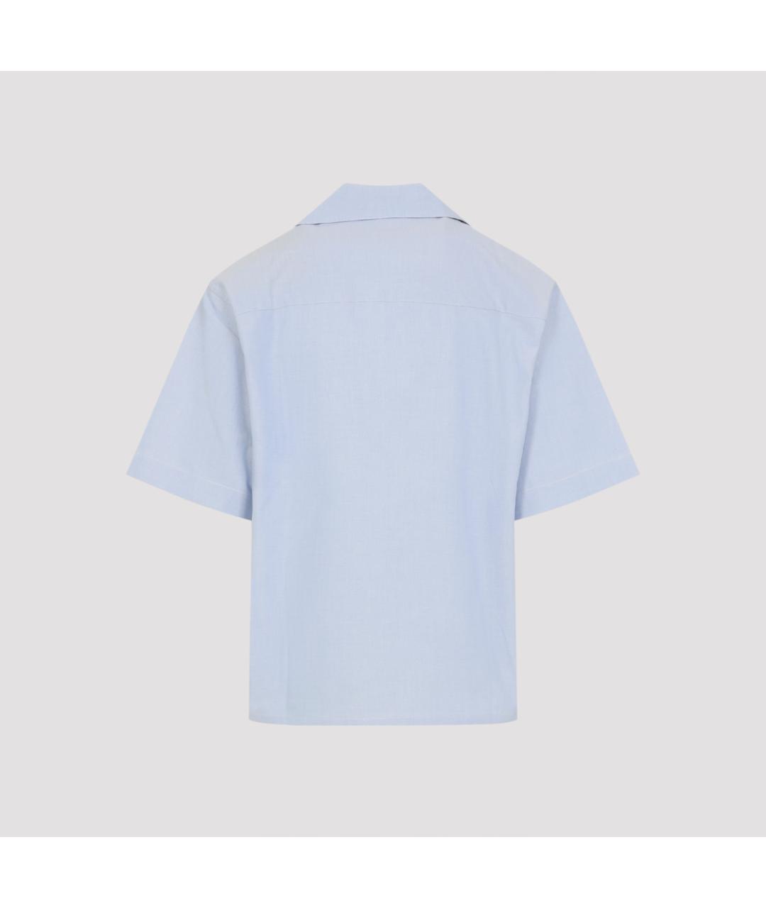 MARNI Голубая хлопковая кэжуал рубашка, фото 3