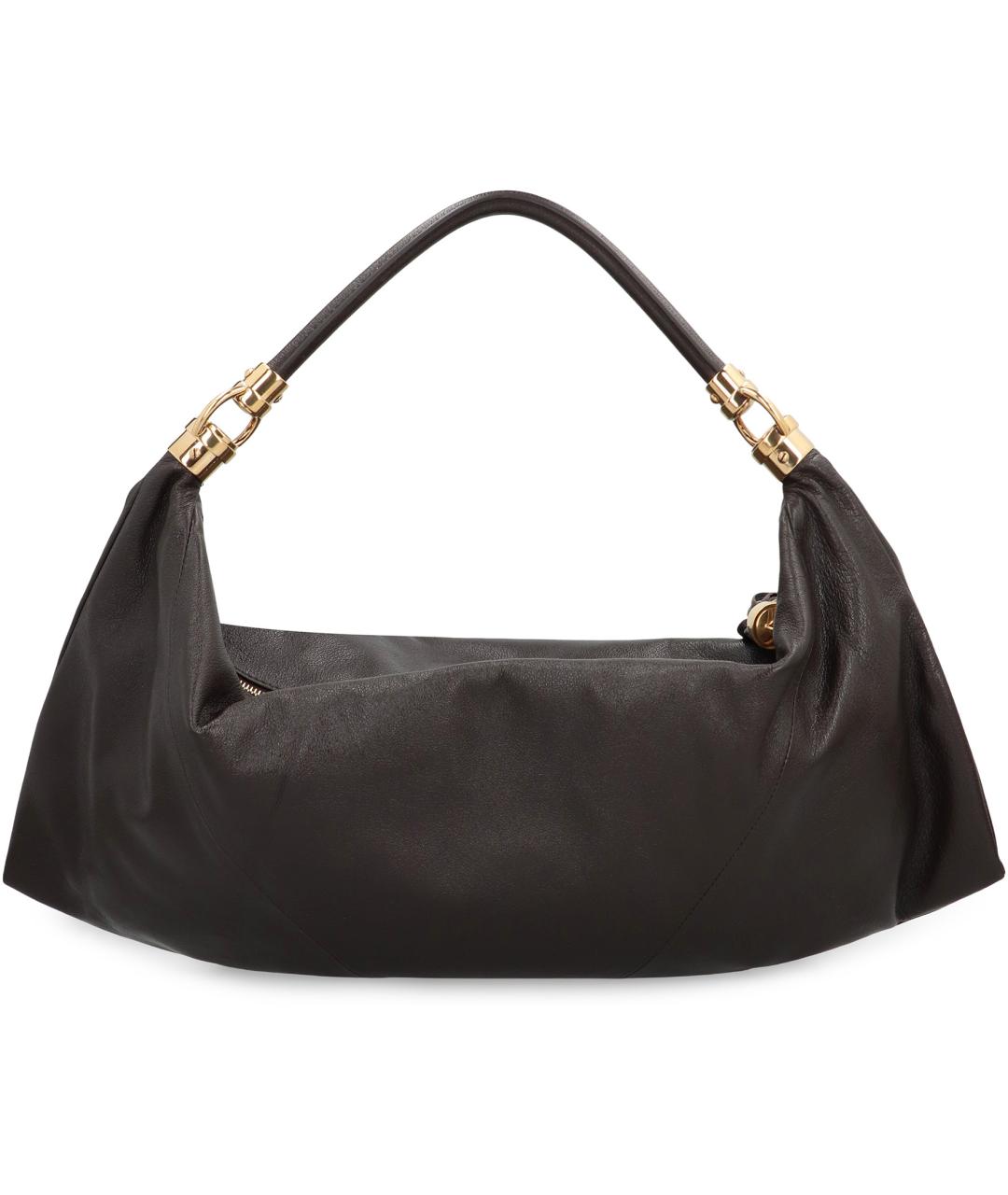 CHLOE Коричневая кожаная сумка через плечо, фото 4