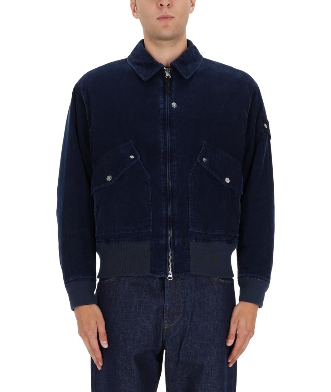 STONE ISLAND Синяя хлопковая куртка, фото 2