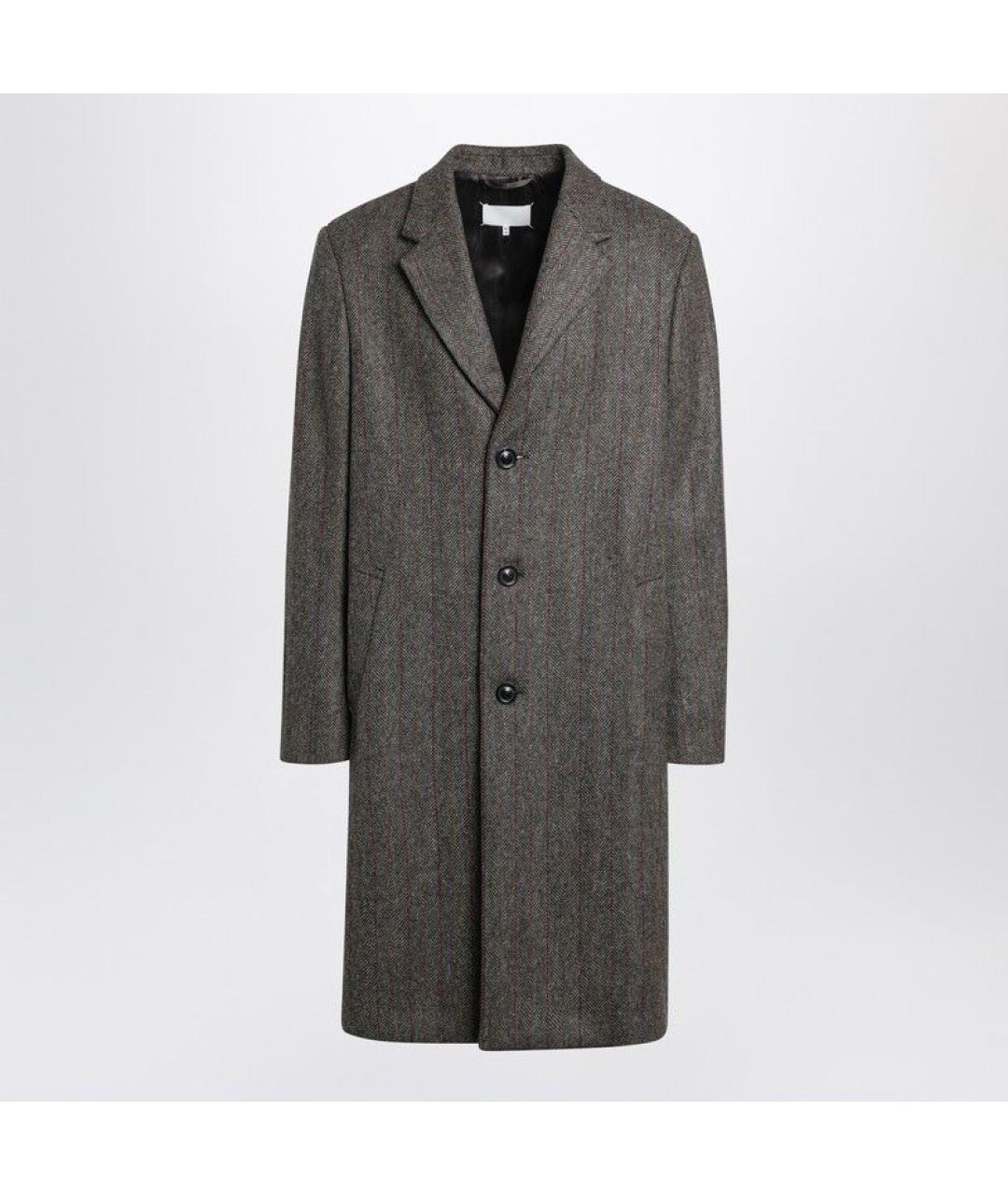 MAISON MARGIELA Мульти шерстяное пальто, фото 3