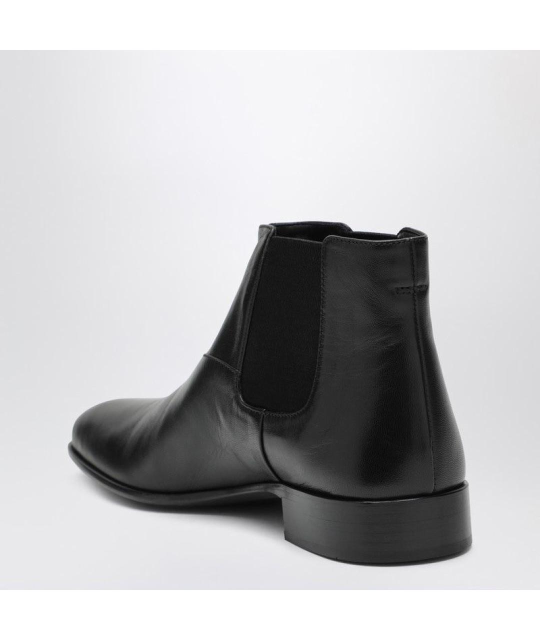 PRADA Черные кожаные ботинки, фото 2