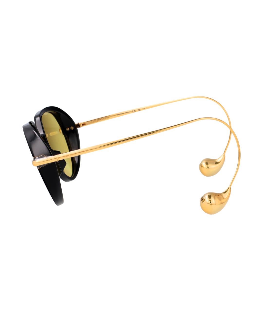 BOTTEGA VENETA Черные пластиковые солнцезащитные очки, фото 3