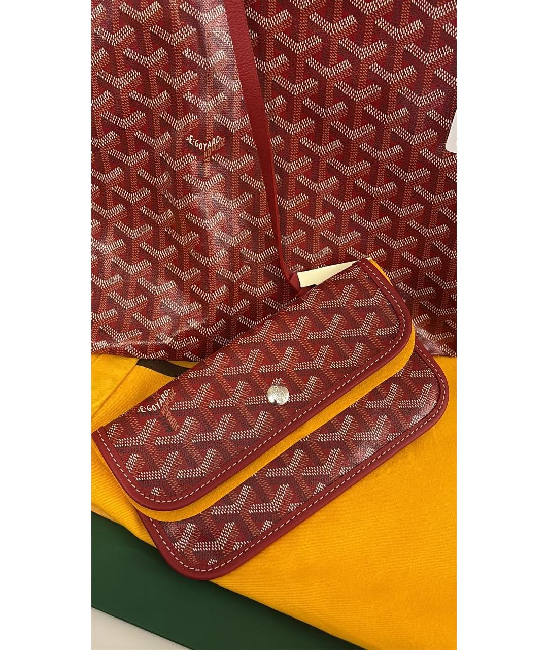 GOYARD Бордовая сумка тоут, фото 2