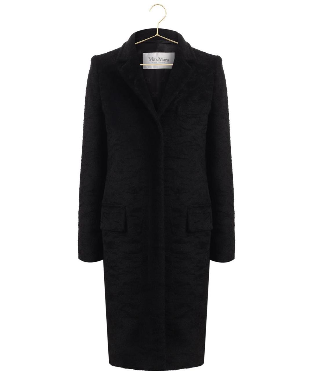 MAX MARA Черное шерстяное пальто, фото 2