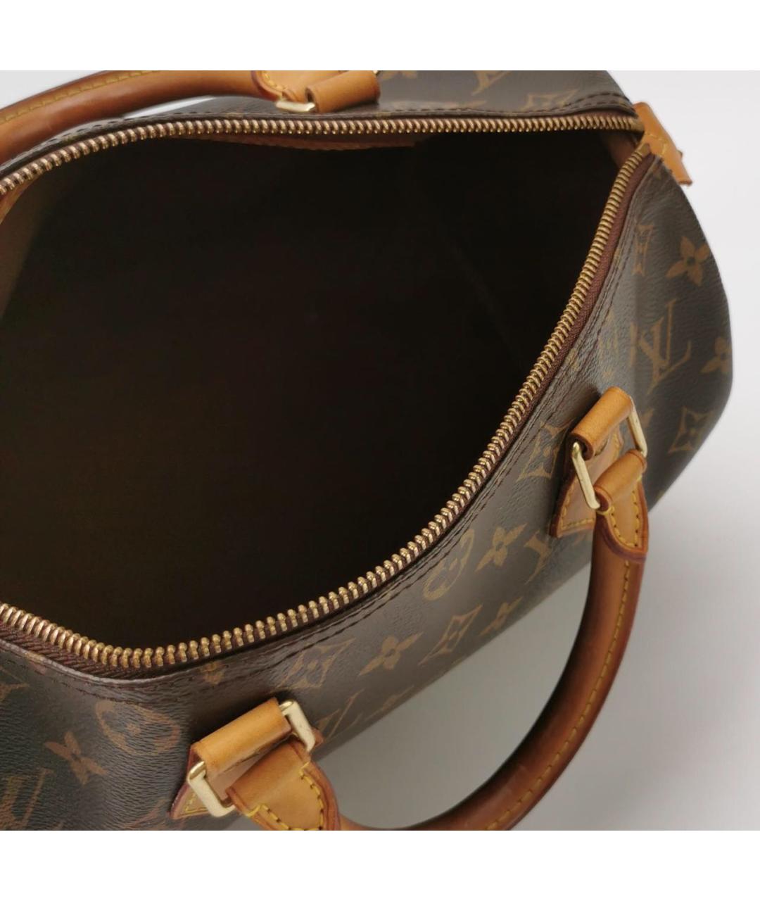 LOUIS VUITTON Коричневая сумка с короткими ручками, фото 5