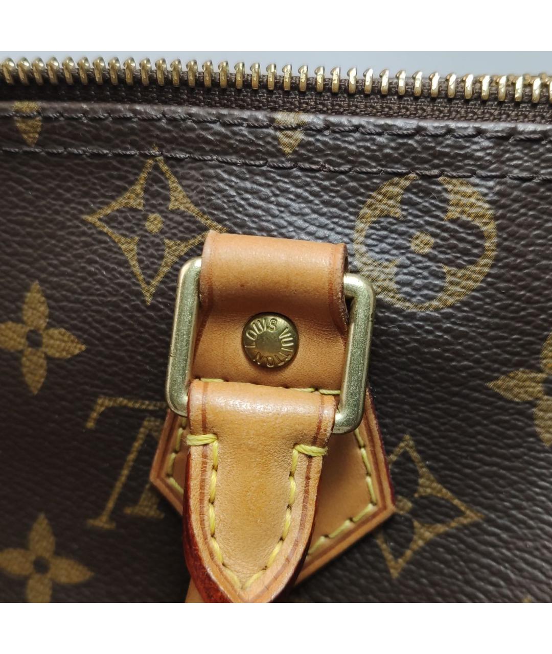 LOUIS VUITTON Коричневая сумка с короткими ручками, фото 7