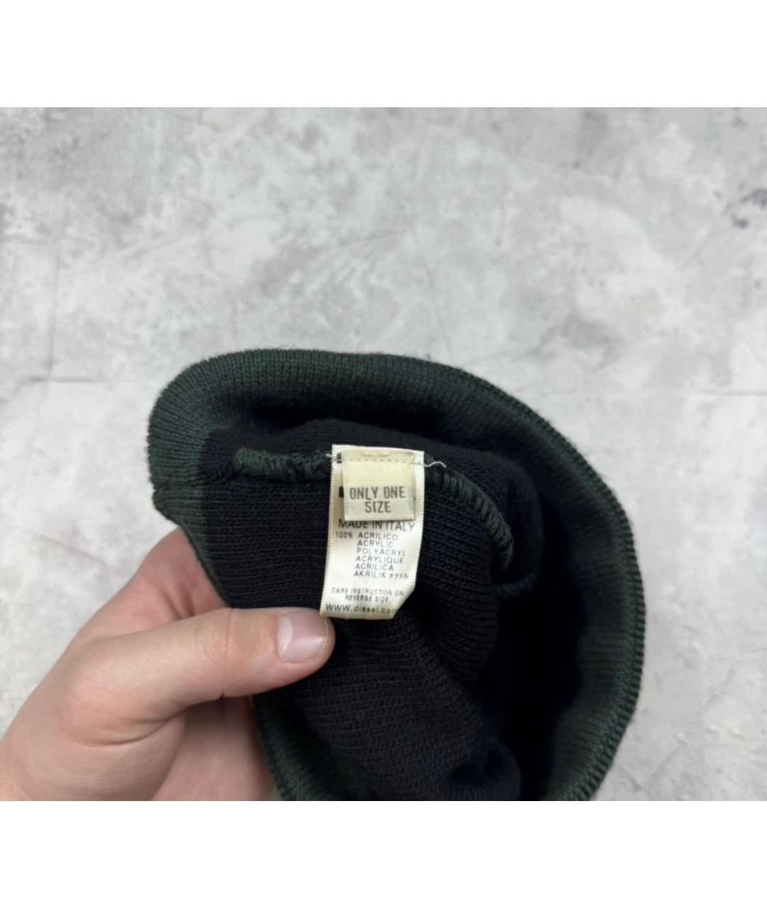 DIESEL Зеленая шапка, фото 4