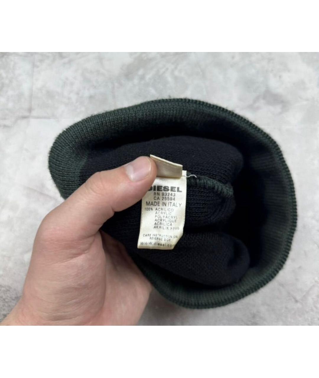 DIESEL Зеленая шапка, фото 5