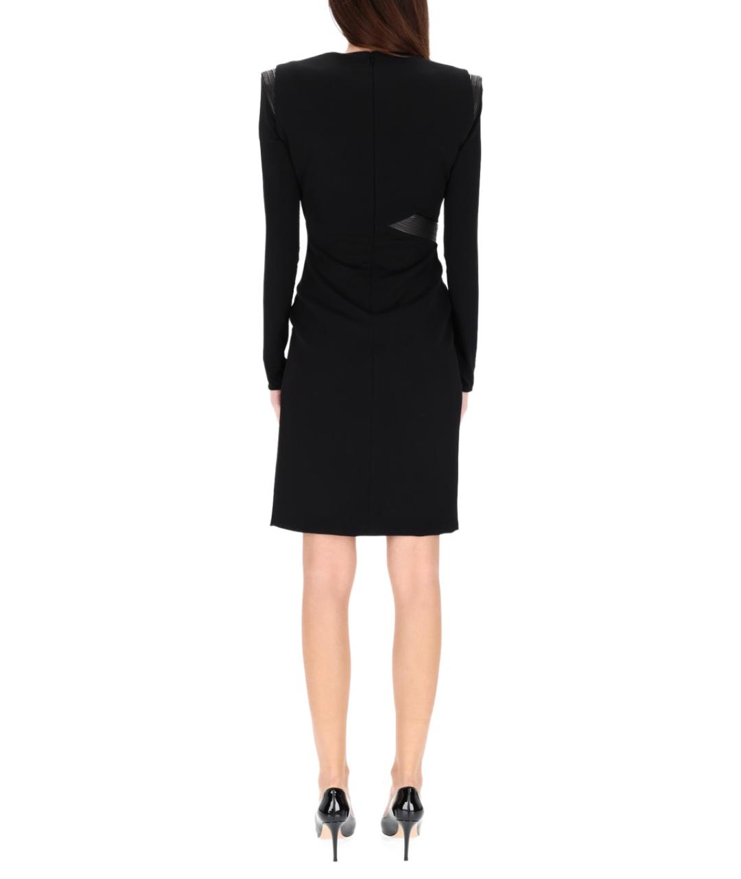 VERSACE Черное вискозное коктейльное платье, фото 3